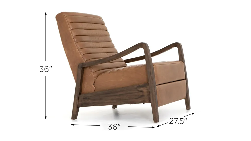 Chance Leather Recliner Dimensions