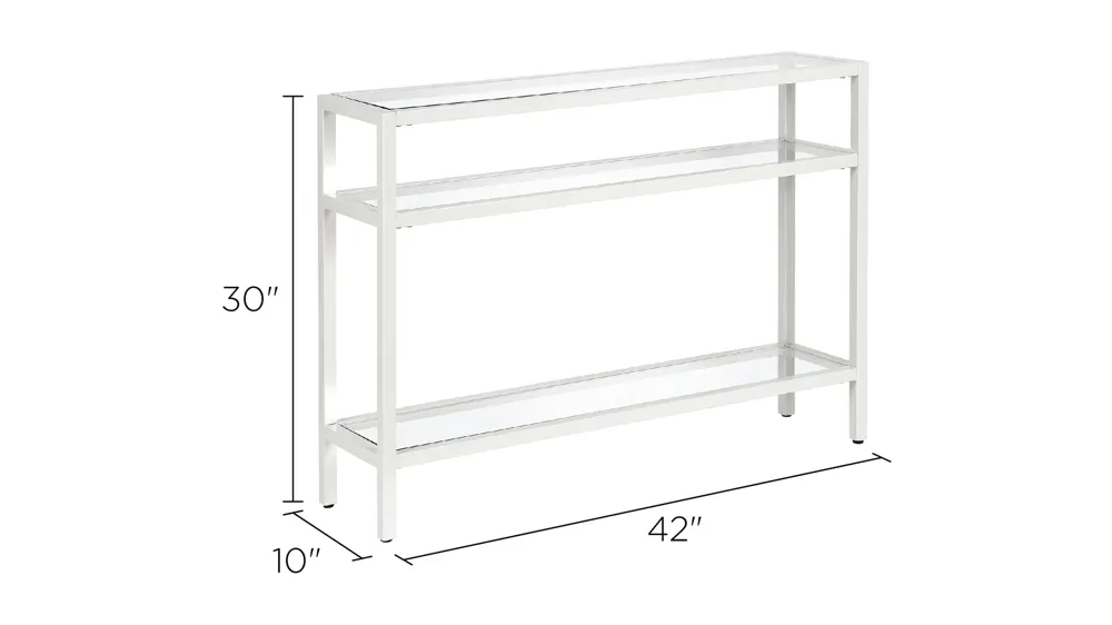 Sivil 42" Rectangular Console Table Dimensions