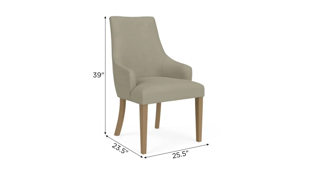 Aberdeen Arm Chair- Set of 2 Dimensions