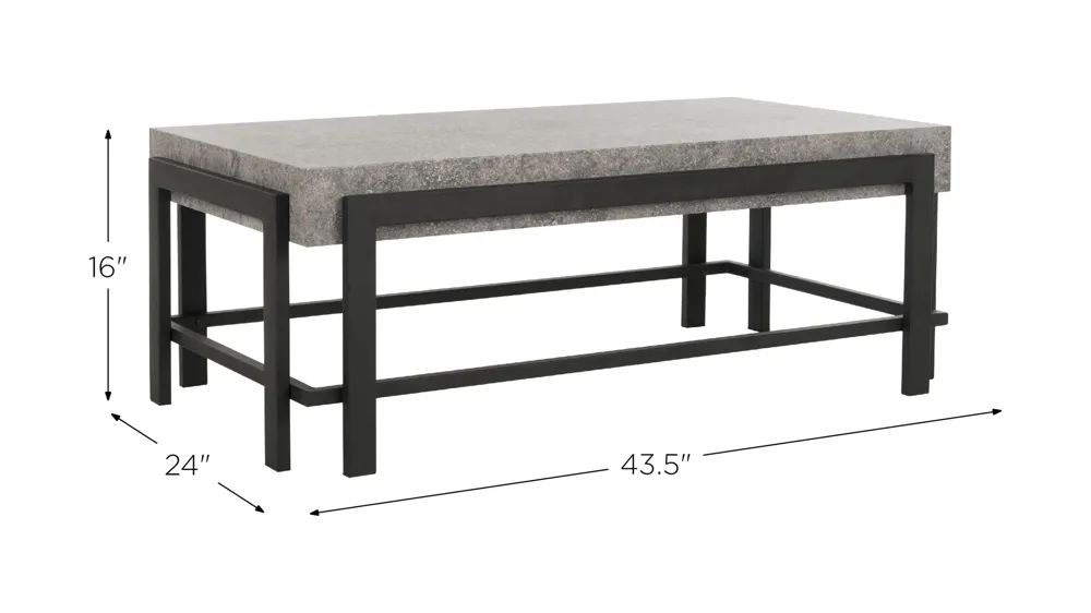 Atka Rectangular Coffee Table Dimensions