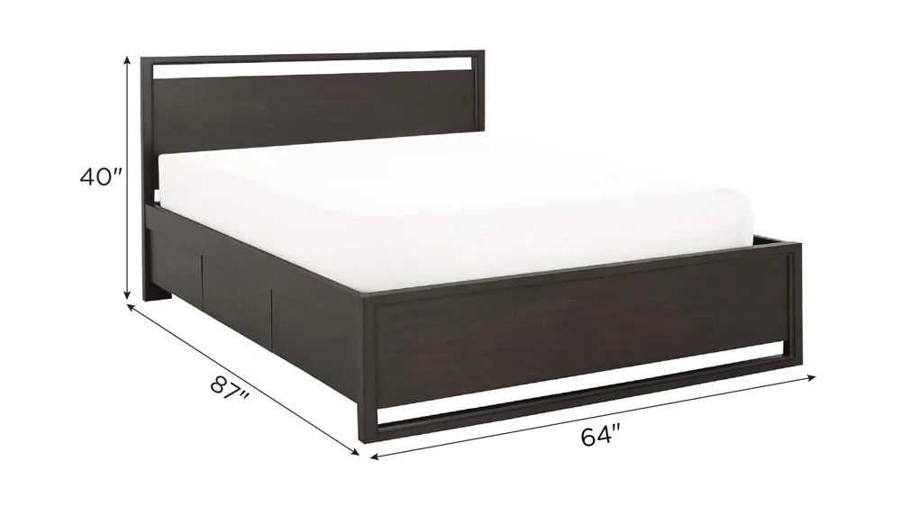 Aversa 2-Sided Storage Bed Dimensions