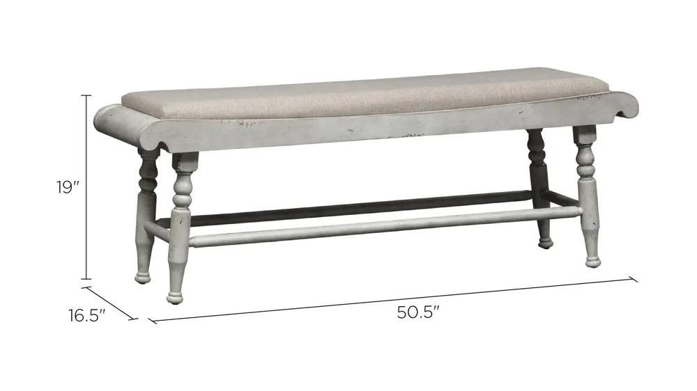 Heywood Dining Bench Dimensions