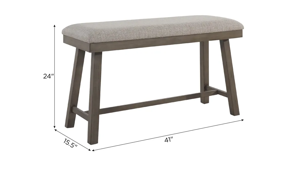 Henderson Counter Height Bench Dimensions