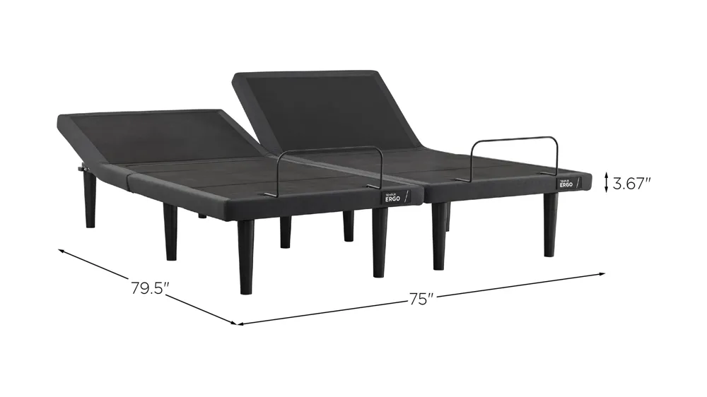 Tempur Ergo 3.0 Split King Adjustable Base Set Dimensions