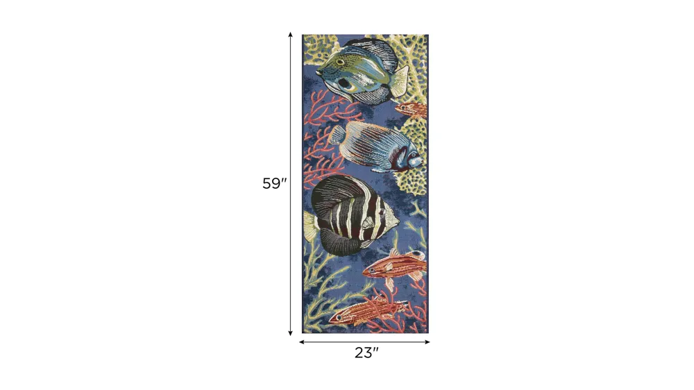 Esencia Fish Indoor/Outdoor Mat Dimensions