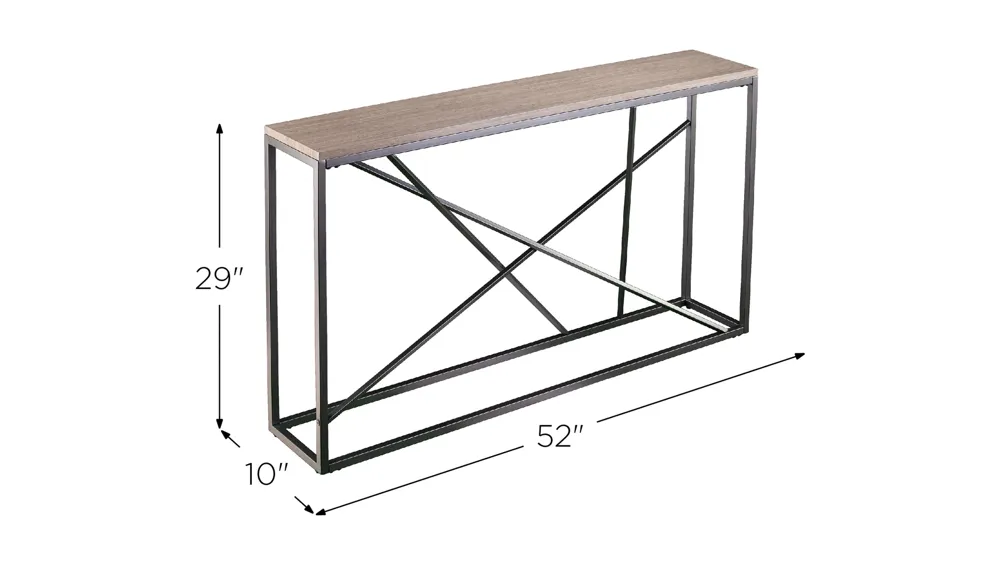 Edenbridge Faux Marble Console Table Dimensions