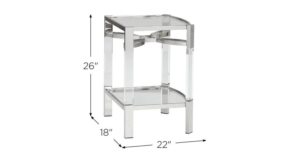 Metchek Accent Table Dimensions