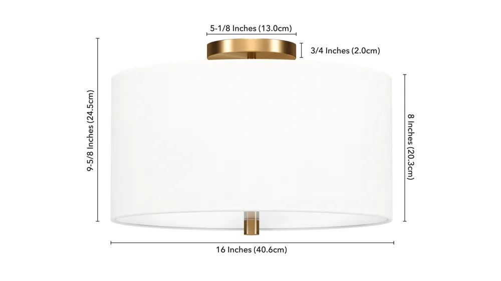 Casper Semi Flush Mount Dimensions