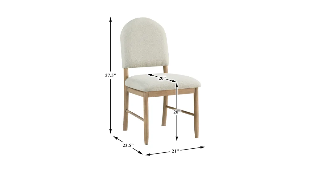 Benton Dining Side Chair - Set of 2 Dimensions