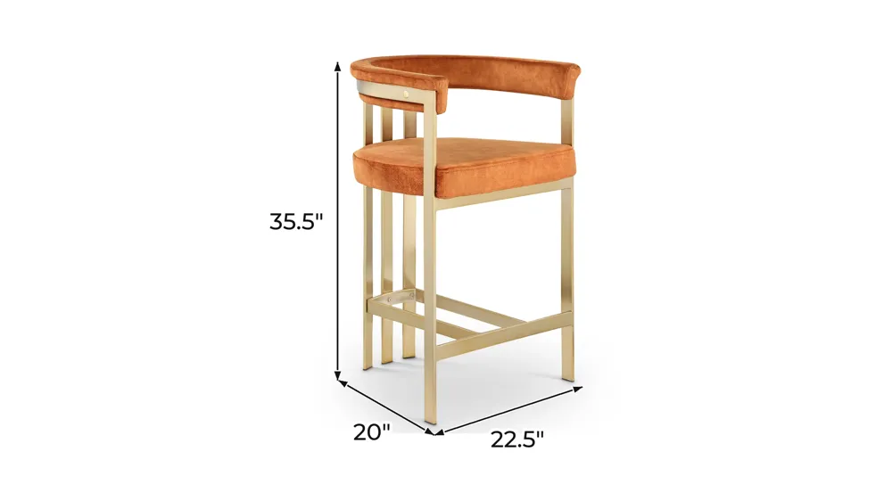 Marcello Counter Stool - Set of 2 Dimensions