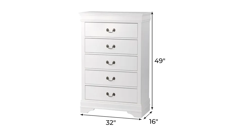 Edina Bedroom Chest Dimensions