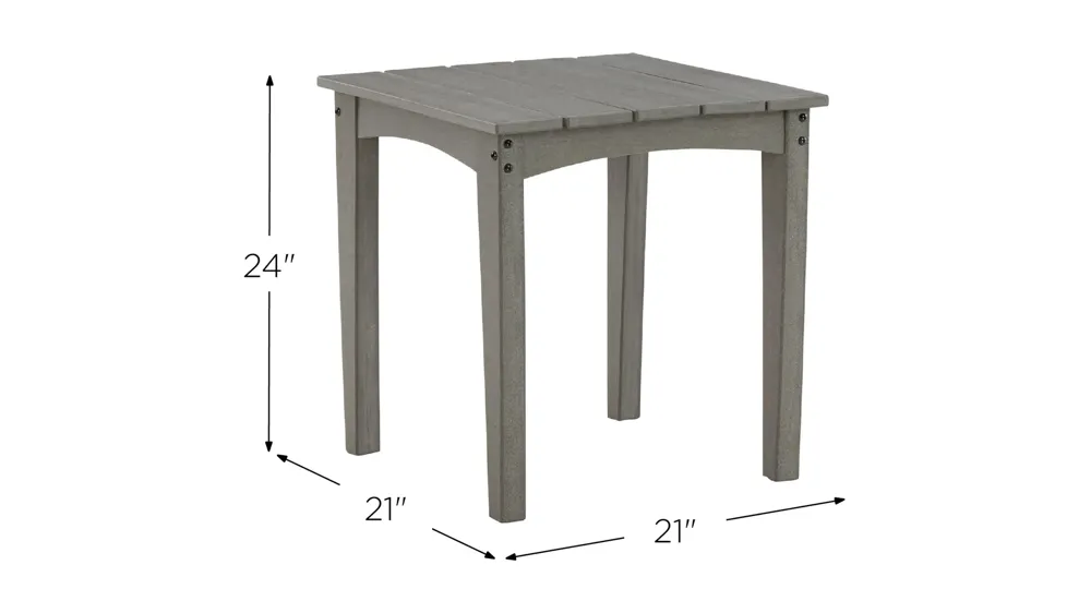 Visola Outdoor End Table Dimensions