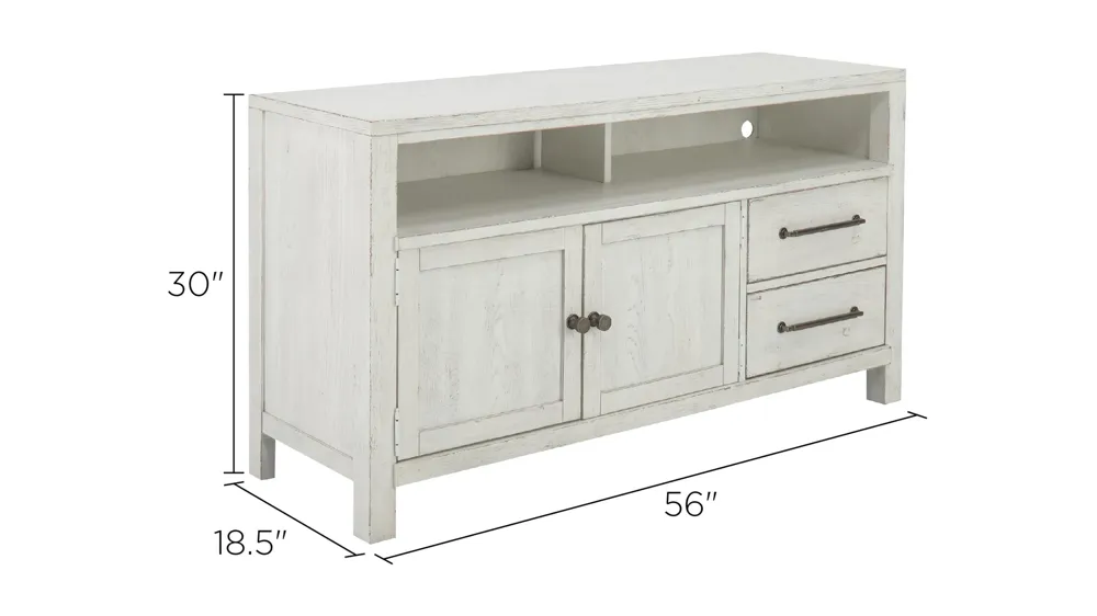 Marguerite 56" Entertainment Console Dimensions