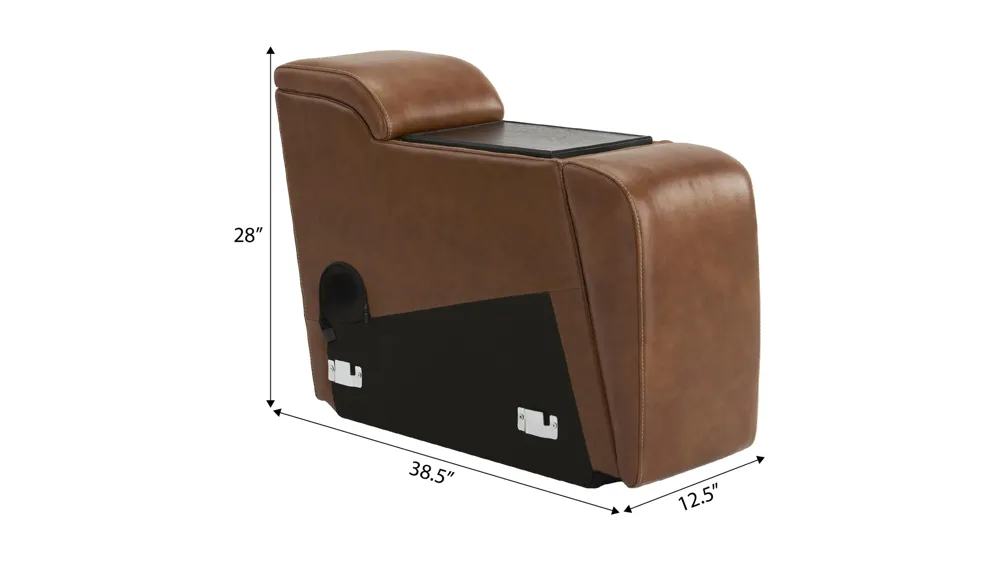 Titan Console w/UBS and Wireless Charging Dimensions