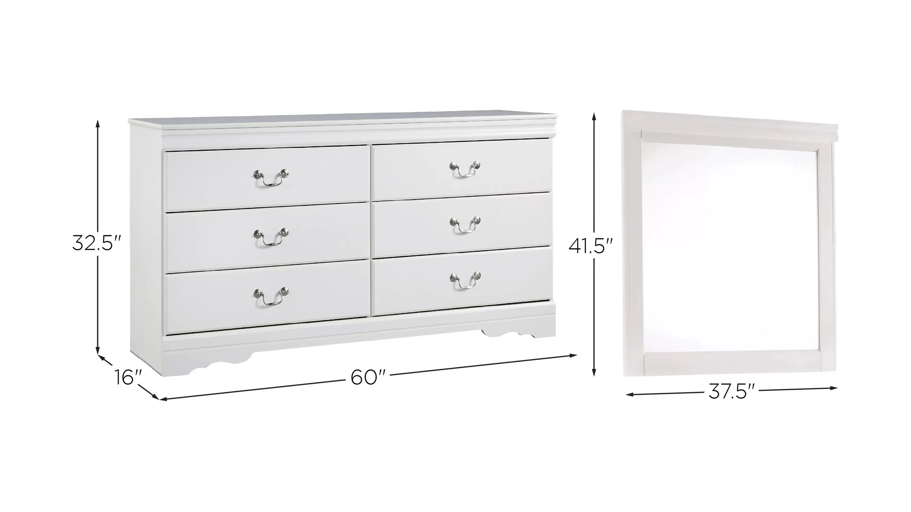 モアッサナイト&アナイスアナイス Anarasia Dresser and Mirror | Raymour & Flanigan