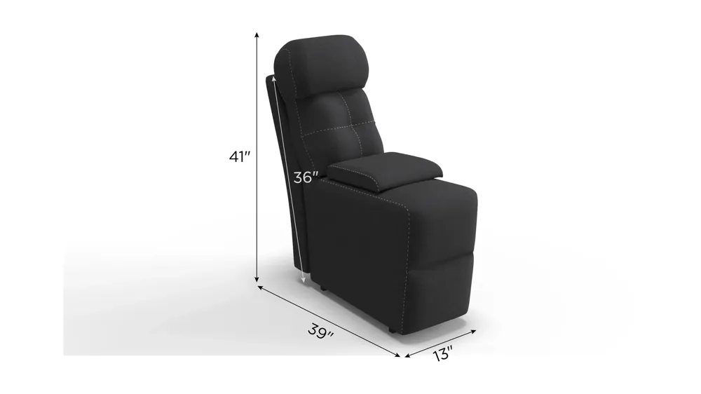 Lugano Microfiber Console Dimensions