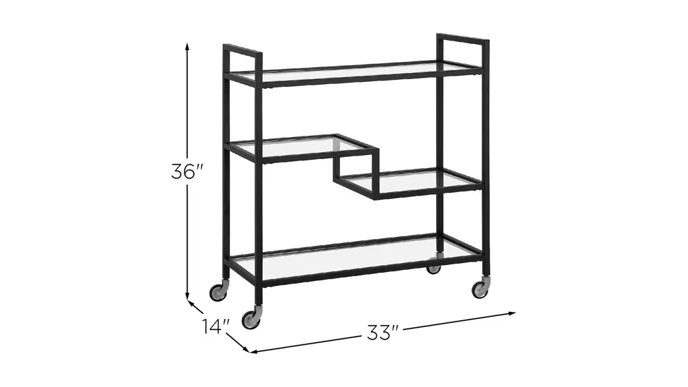 Lovett Bar Cart Dimensions