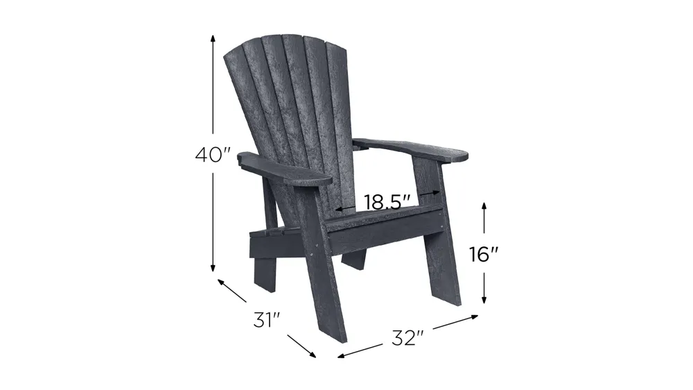 Capterra Casual Recycled Outdoor Adirondack Chair Dimensions