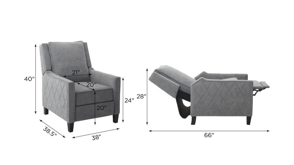 Harper Push Back Recliner | Raymour & Flanigan