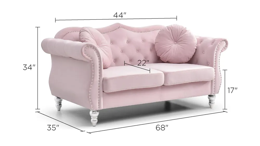 Hollywood Loveseat Dimensions