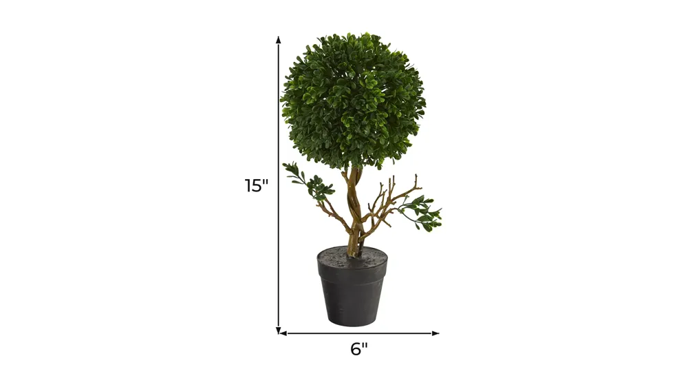 Boxwood Topiary Artificial Tree UV Resistant (Indoor/Outdoor) Dimensions