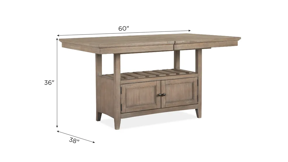 Ivy Ridge Counter Table Dimensions