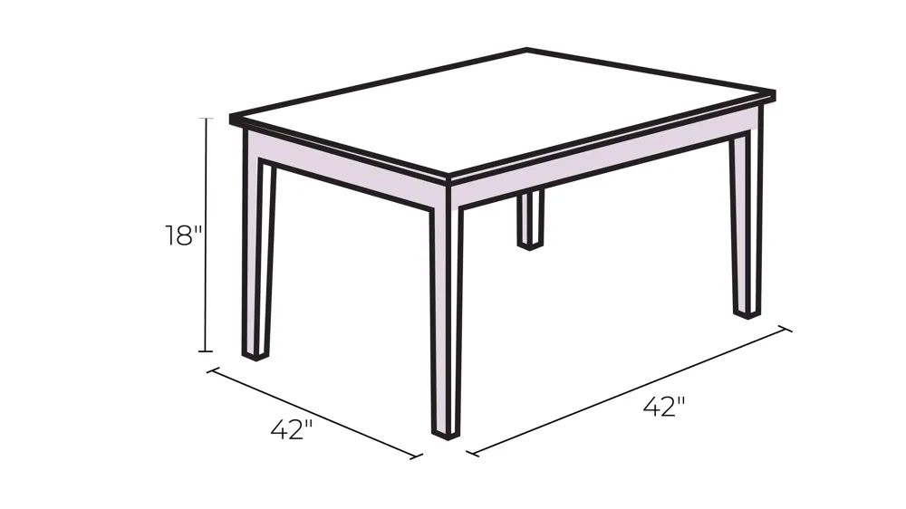 Tiffany Outdoor Round Coffee Table Dimensions