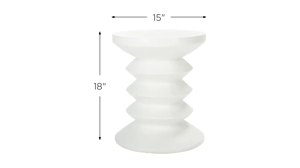 Vernon Outdoor Concrete Accent Stool Dimensions