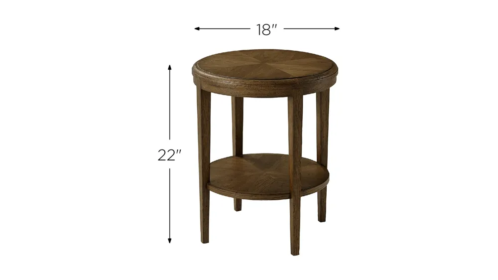 Nova Two Tiered Round Side Table Dimensions