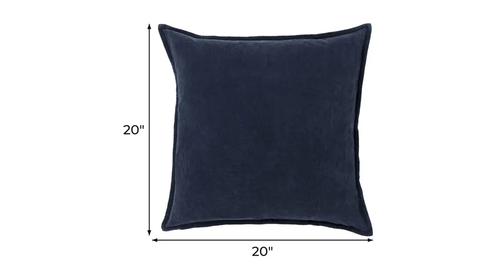Cotton Velvet 20" Throw Pillow Dimensions