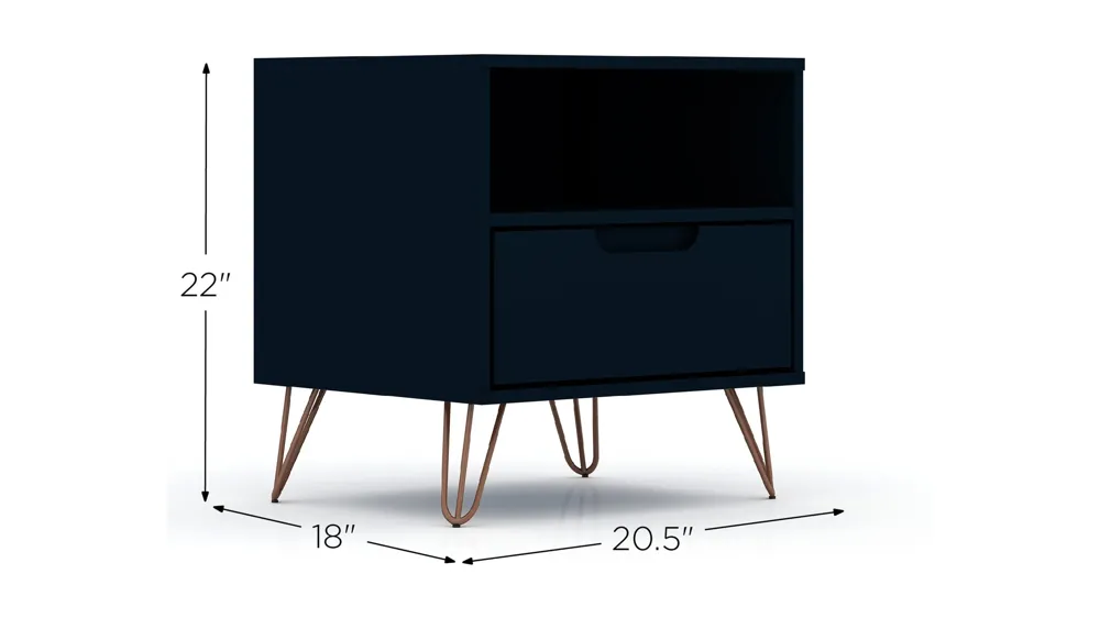 Rockefeller 1 Drawer Nightstand Dimensions