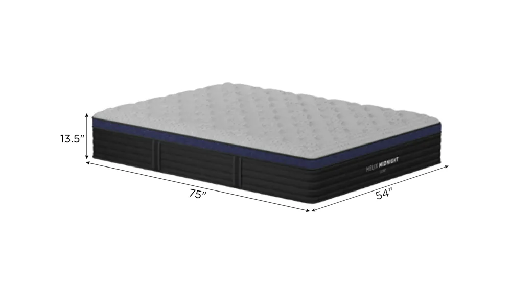 Helix Midnight Luxe Mattress Dimensions