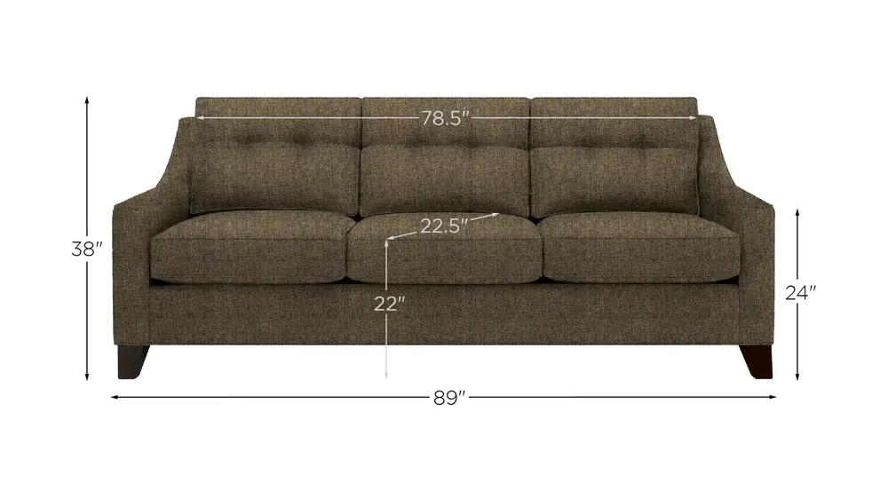 Carmine Queen Sleeper Sofa Dimensions