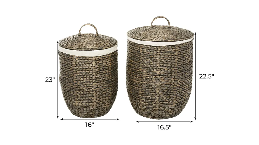 Ivy Collection TK Basket - Set of 2 Dimensions