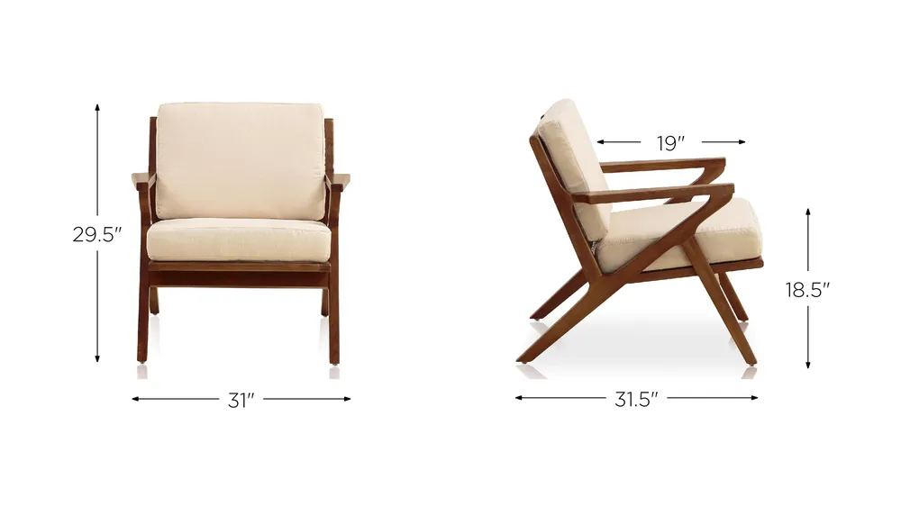 Martelle Chair (Set of 2) Dimensions