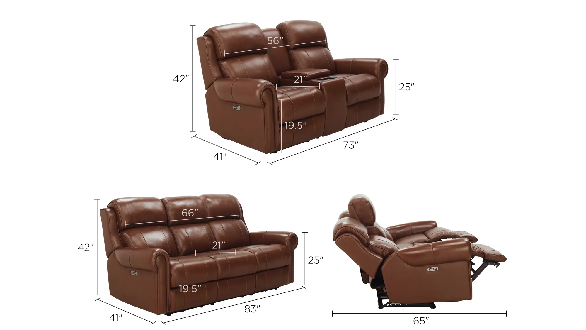 Truman 2 pc. Power Sofa and Console Loveseat Set