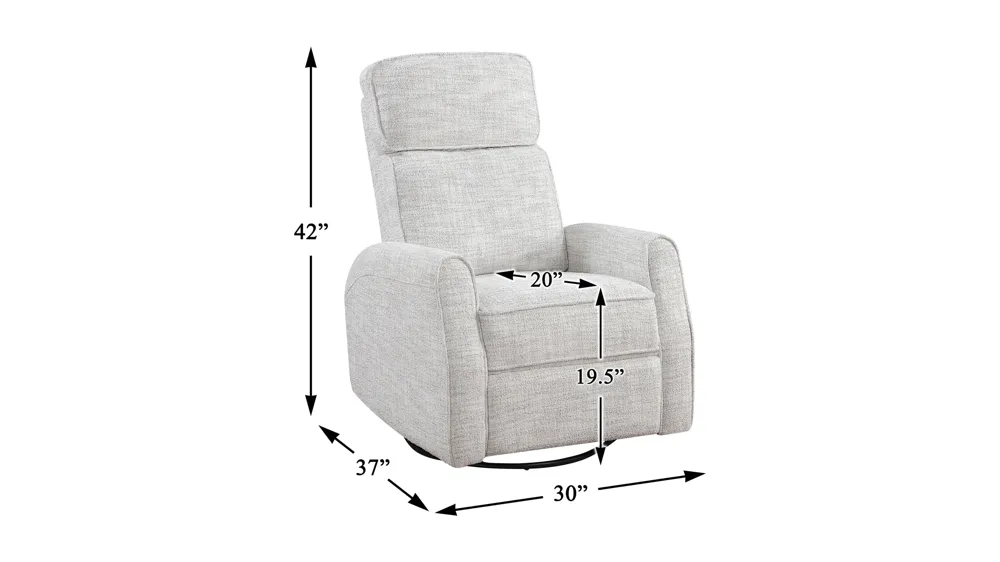 Lola Swivel Glider Recliner Dimensions
