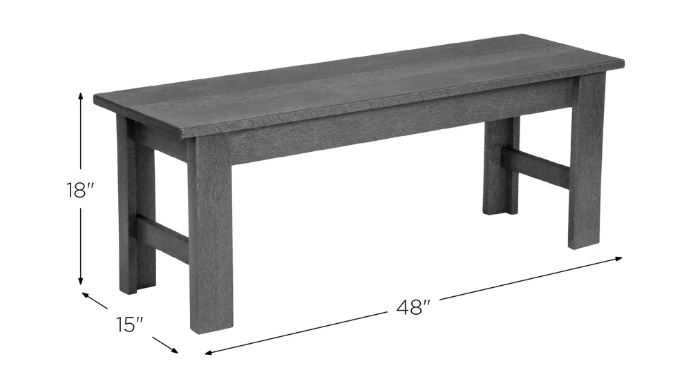 Generation Recycled Outdoor Bench Dimensions
