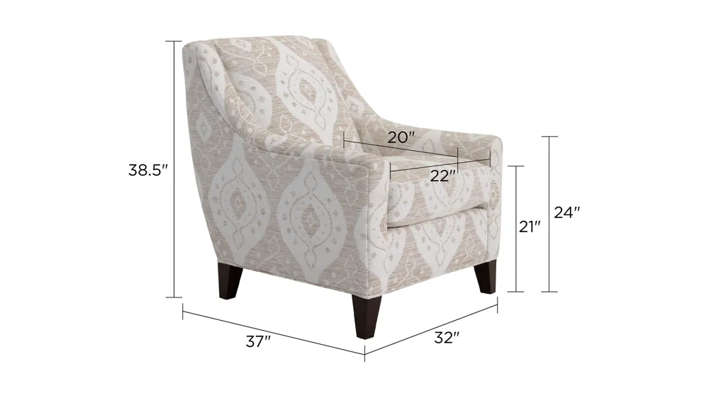 Callie Accent Chair Dimensions