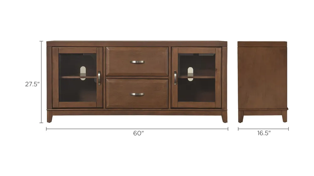 Granthom 60" TV Console Dimensions