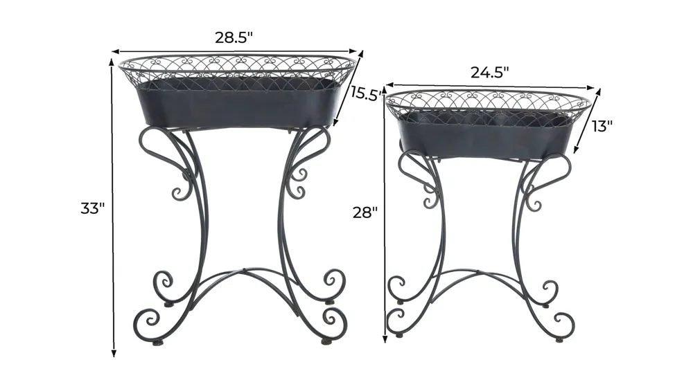 Daire Outdoor Planters Dimensions