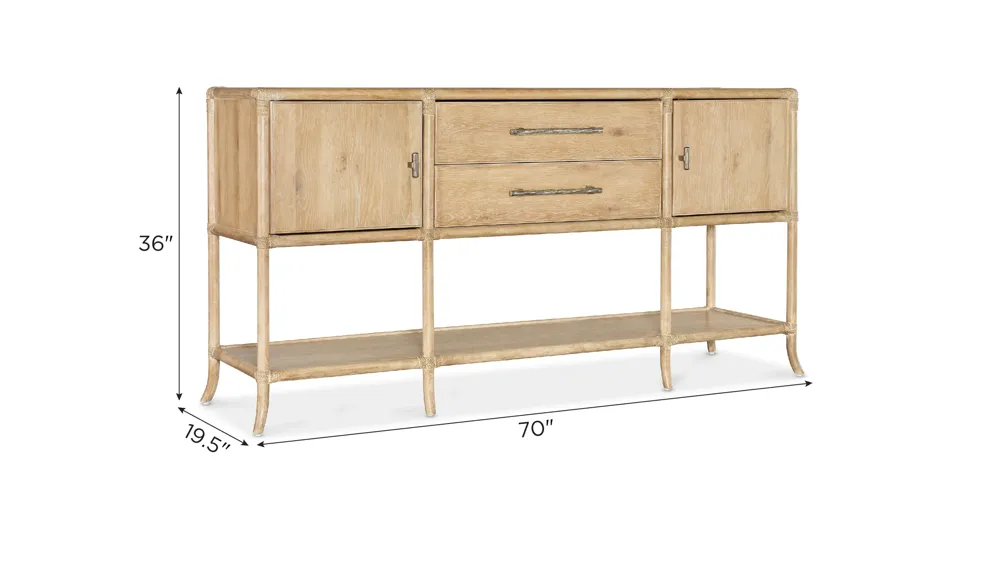 Retreat Pole Rattan Sideboard Dimensions