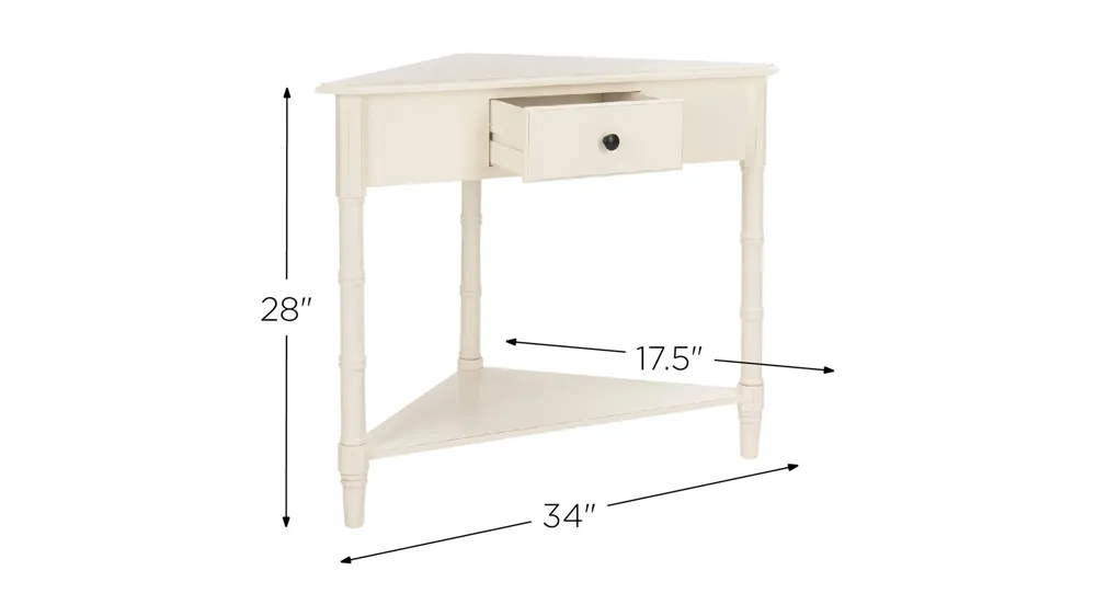 Rosalia Corner Console Table Dimensions