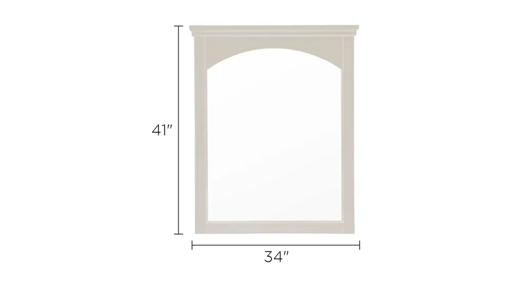 Kylie Youth Bedroom Dresser Mirror Dimensions