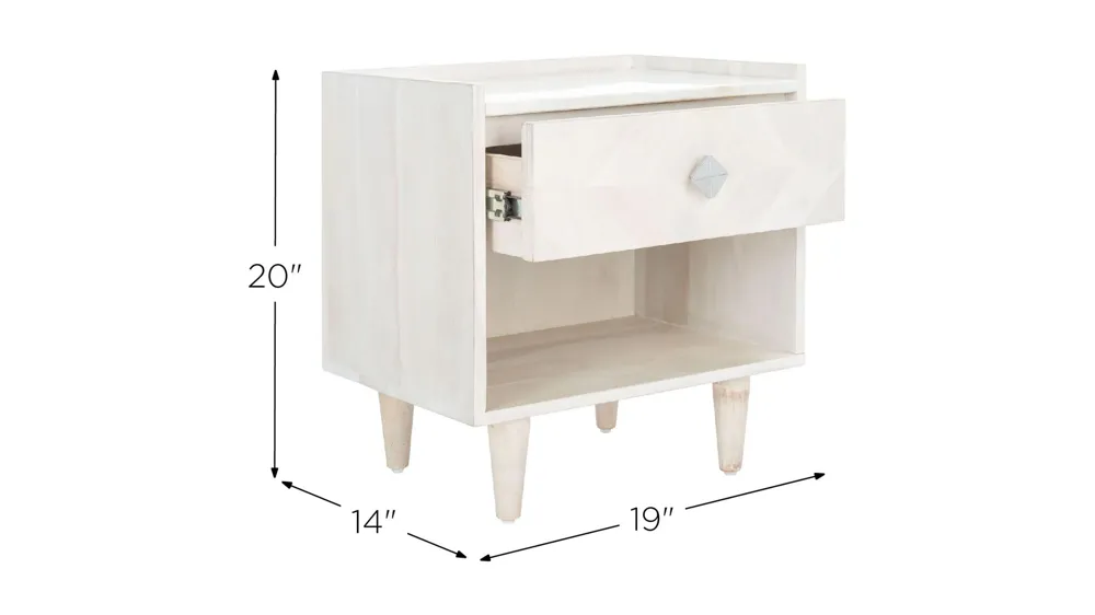 Bora Parquet Nightstand Dimensions