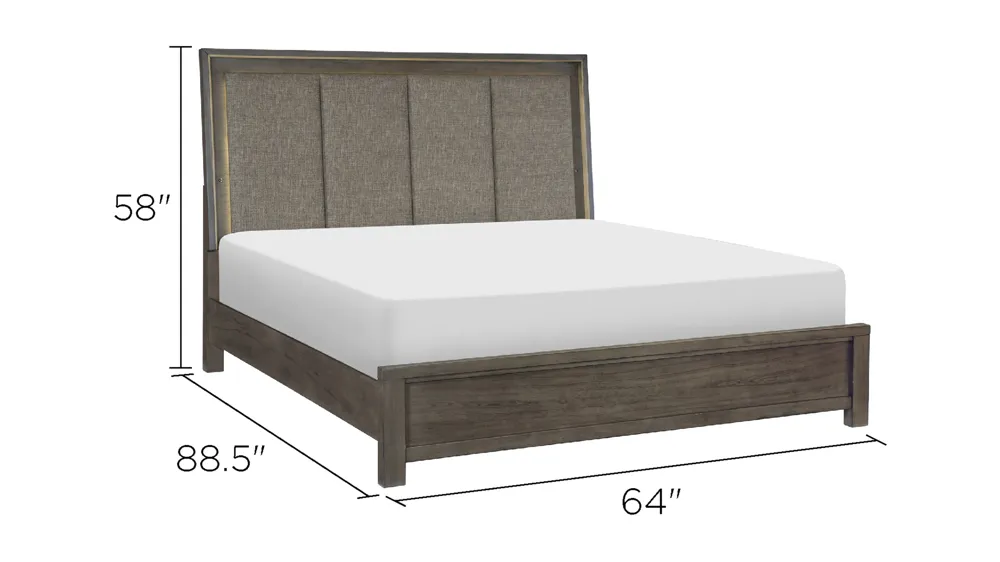 Danridge Upholstered Panel Bed Dimensions