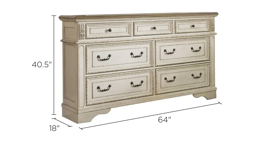 Libbie Bedroom Dresser Dimensions