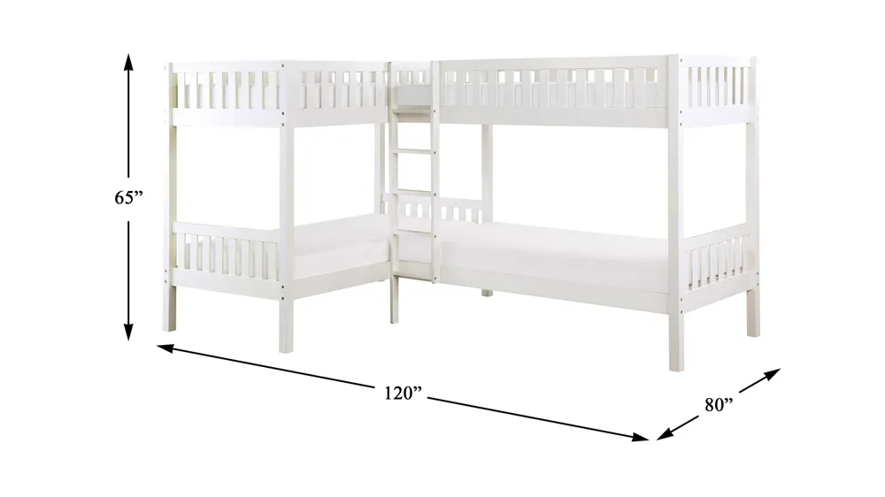 Belisar Corner Bunk Bed Dimensions