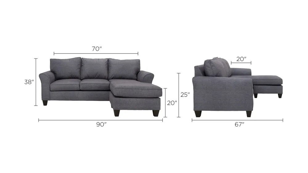 Lanston Sofa Chaise Dimensions