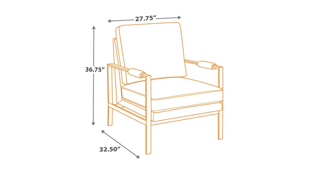 Peacemaker Accent Chair Dimensions